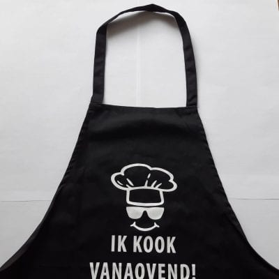 Schort schoet schulk Ik kook vanaovend Huus van de Taol Drents 2