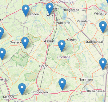 kaart taalonderzoek rijksuniversiteit groningen drenthe