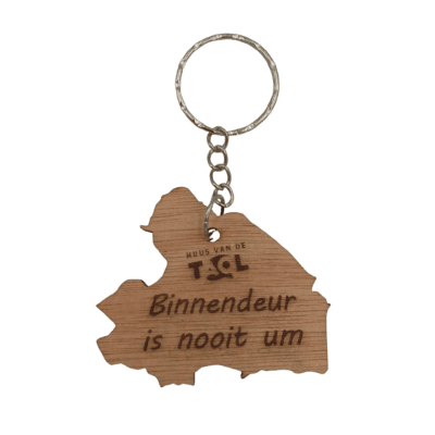 Sleutelhanger binnendeur is nooit um Huus van de Taol
