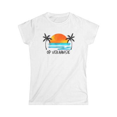 Dames T-shirt 'Op vekaansie'