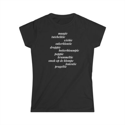 Dames T-shirt met lieve woordties