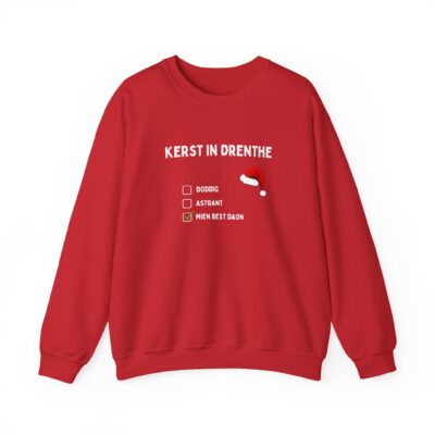 Kersttrui 'Kerst in Drenthe - mien best daon'